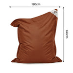 XXL Floating Bean Bag Cover 180x140 Terracotta - (Cover Only - To Fill - Spécial Pool)