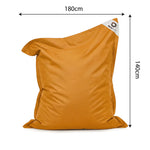Ambiance jardin avec pouf jaune miel
