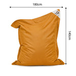 Giant Floating Bean Bag 180x140 Honey Yellow - Pool & XXL (Beads)