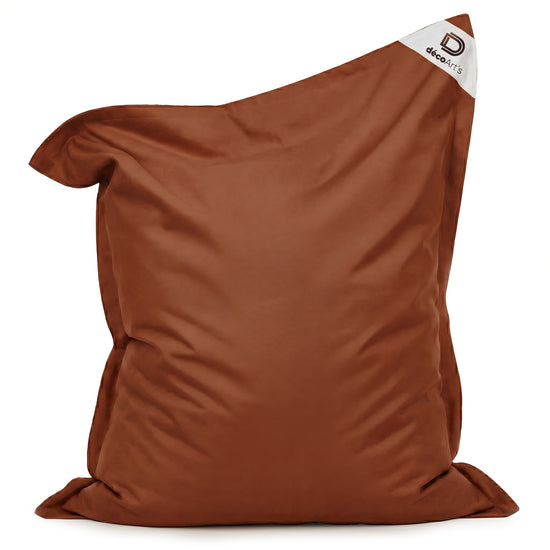 Pouf terracotta 180x140 cm en situation extérieure