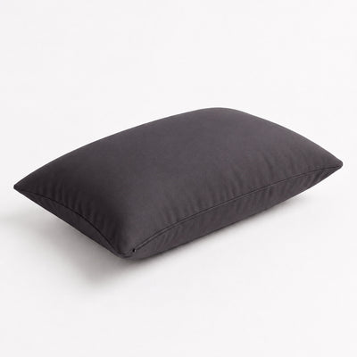 Lot de 2 Coussins d'Appoint 60x35 Gris Carbone - Déco Jardin & Déhoussable