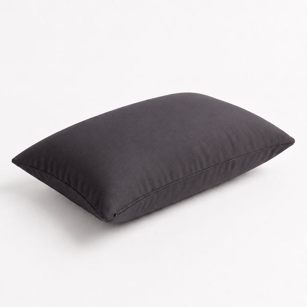 Set of 2 Accent Cushions 60x35 Carbon Grey - Garden Décor & Removable Cover