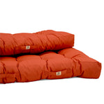 Ensemble de coussins palette orange 120x80 cm, imperméables et épais 15cm pour fauteuils et canapés, Deco-arts.fr