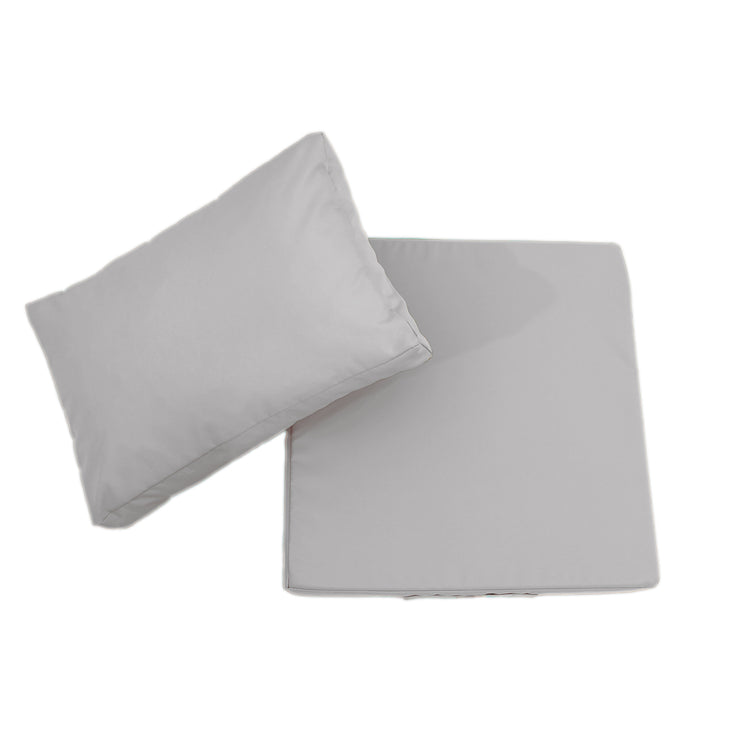 Coussins pour salon de jardin déhoussable 50x60cm Gris galet - Deco-arts.fr