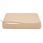 Ensemble Coussins Salon Jardin 60x70 Beige - Déhoussable & Anti-UV (Assise + Dossier)