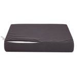 Ensemble Coussins Salon Jardin 60x70 Gris Carbone - Déhoussable & Anti-UV (Assise + Dossier)