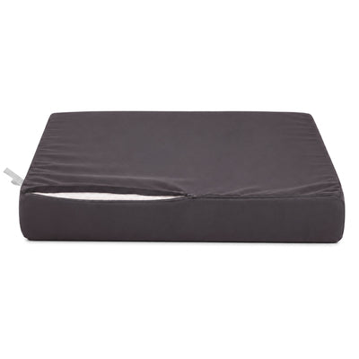 Ensemble Coussins Salon Jardin 60x70 Gris Carbone - Déhoussable & Anti-UV (Assise + Dossier)