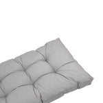 Ensemble Coussins Capitonné Banquette 120x60 Gris Galet - Épais 15cm (1 Assise + 2 Dossiers)