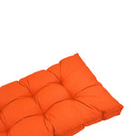 Tufted Bench Cushion Set 100x50 Orange - Thick 15cm (1 Seat + 2 Backrests)