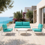 Garden Lounge Cushion Set 50x60 Caribbean Blue - Width 60cm (Seat + Backrest)