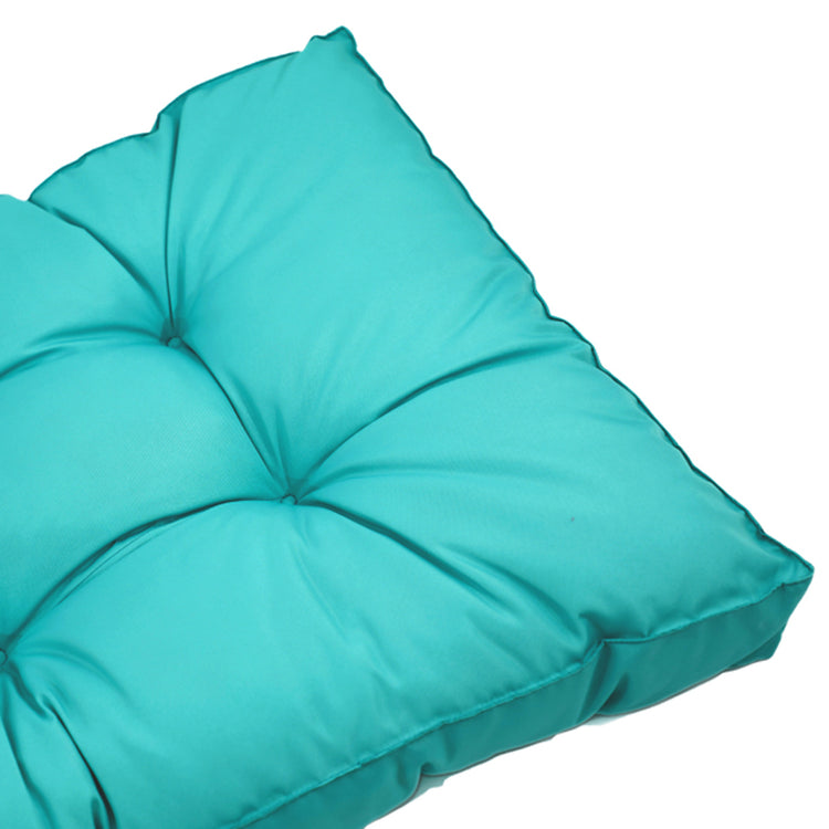 Coussins pour salon de jardin capitonné 60x60cm Bleu caraibes - Deco-arts.fr