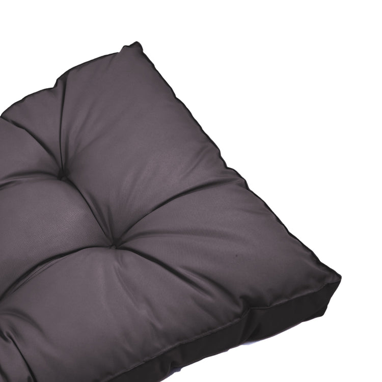 Coussins pour salon de jardin capitonné 60x60cm Gris carbone - Deco-arts.fr