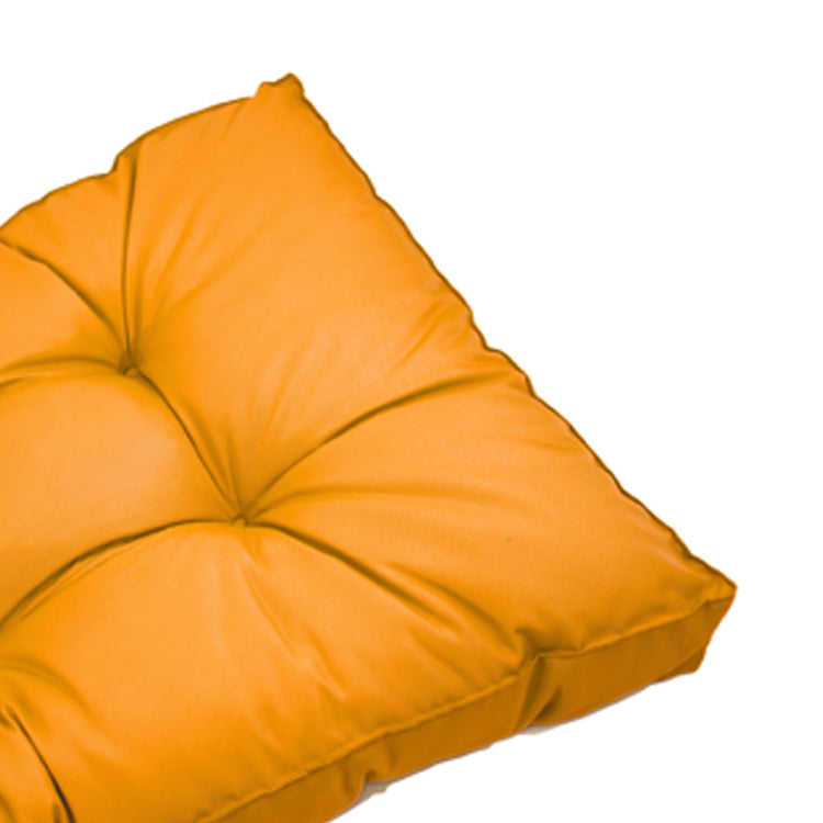 Coussins pour salon de jardin capitonné 60x60cm jaune - Deco-arts.fr