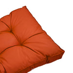 Coussins pour salon de jardin capitonné 50x50cm orange - Deco-arts.fr