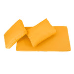 Coussins pour fauteuils et canapés de salon jardin, ensemble jaune de 100x50 cm, déhoussables et anti-UV, Deco-arts.fr