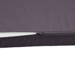 Coussins pour fauteuils et canapés de salon jardin, ensemble gris carbone, déhoussables et anti-UV, 100x50 cm, Deco-arts.fr