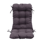 Coussin de dossier de chaise gris charbon, capitonné, 120x50 cm, pour fauteuils et canapés, confort 8cm, Deco-arts.fr