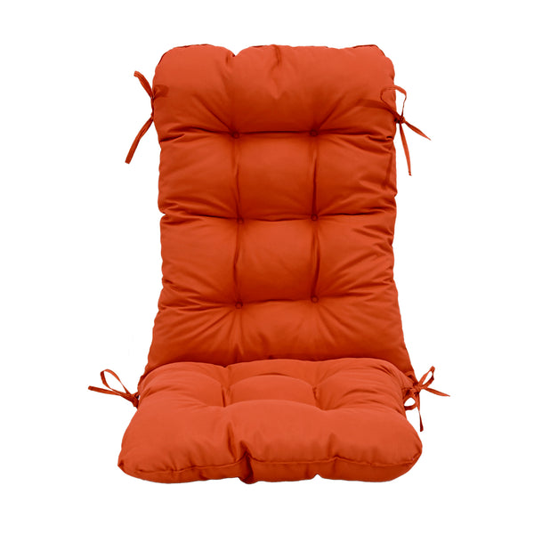 Coussin pour chaise avec dossier - Capitonné - 50x120x8cm - Orange - Deco-arts.fr