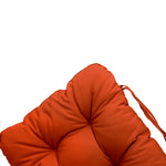 Coussin pour chaise avec dossier - Capitonné - 50x120x8cm - Orange - Deco-arts.fr