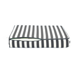 Coussins pour fauteuils et canapés Deco-arts.fr, ensemble rayure gris foncé 50x50, assise et dossier, tissu 270g.