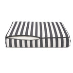 Tuinlounge kussenset 60x60 Donkergrijze strepen - Premium 270g (Zitting + Rugleuning)