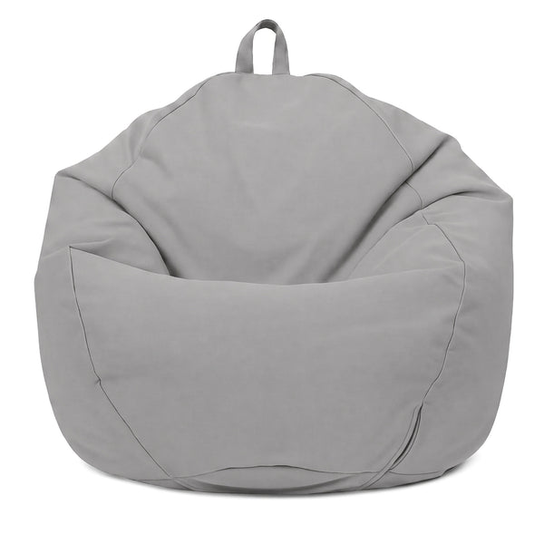 Pouf poire XL de exterior - 110x120 cm - Gris Galet