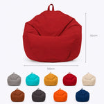 Pouf Poire XL 110x120 Rouge - Déhoussable & Imperméable (Garni Billes)