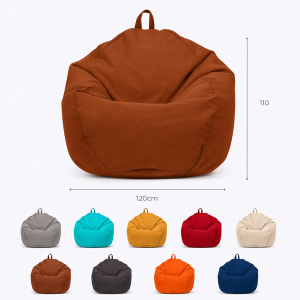 Pufe Pera XL 110x120 Terracota - Capa Amovível & Impermeável (Garni Esferas)