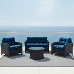 Coussins capitonnés bleu pétrole 50x50 cm, épaissis 15 cm, moelleux pour fauteuils et canapés, assise et dossier.