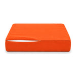 Ensemble Coussins Salon Jardin 50x60 Orange - Largeur 60cm (Assise + Dossier)