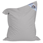 Housse de pouf géant XXL 180x140 cm en gris galet pour beanbag Deco-arts.fr, intérieure et extérieure, sans garniture