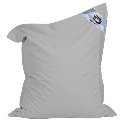 Housse de pouf géant XXL 180x140 cm en gris galet pour beanbag Deco-arts.fr, intérieure et extérieure, sans garniture