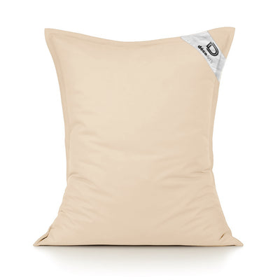 Housse pour Pouf Géant XL 120x80cm Intérieur et Extérieur - Beige - Deco-arts.fr