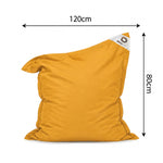 XL Bean Bag Cover 120x80 Honey Yellow - (Cover Only - To Fill - Indoor/Outdoor)