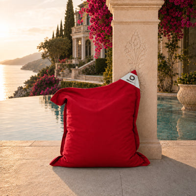 XL Bean Bag Cover 120x80 Chilli Red - (Cover Only - To Fill - Indoor/Outdoor)