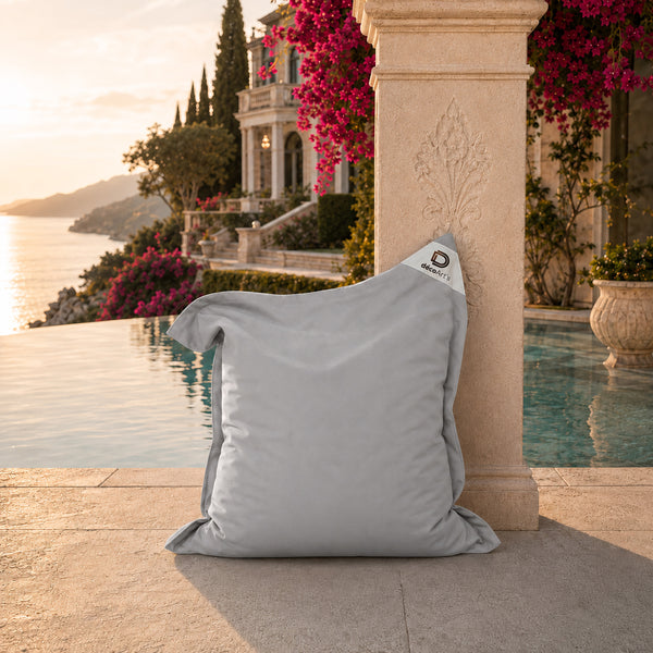 XL zitzakhoes 120x80 Kiezelgrijs - (Hoes om zelf te vullen - Binnen/Buiten)