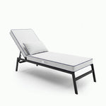 Premium Sonnenliegen-Auflage 190x60 Weiß - 10cm Dick & Kopfkissen (Abnehmbar)