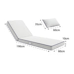 Ambiance jardin avec matelas blanc