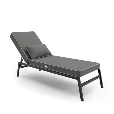 Matelas gris foncé 190x60 cm - déhoussable