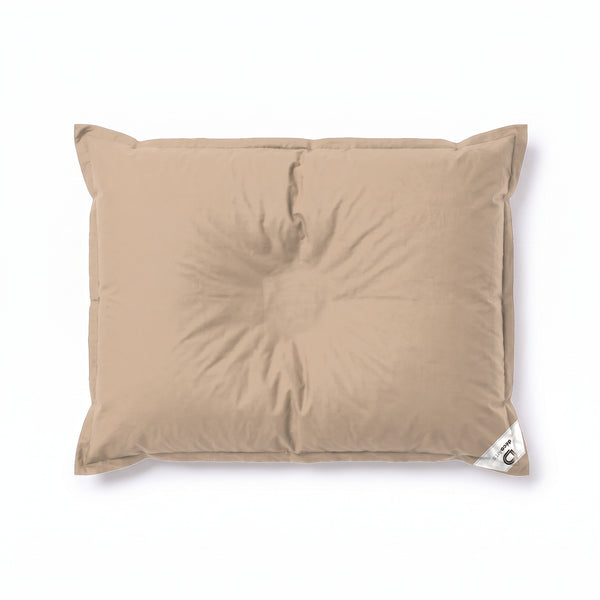 Pouf géant flottant Beige vu de dessus sur fond blanc