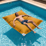 Giant Floating Bean Bag 180x140 Honey Yellow - Pool & XXL (Beads)
