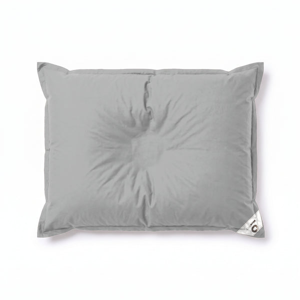 Pebble Grey giant floating bean bag seen from above on a white background
