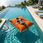Pouf Géant Flottant 180x140 Orange - Piscine & XXL (Billes)