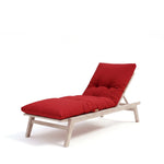 Ligbedkussen 185x55 Chilirood - Dik 12cm & Waterdicht