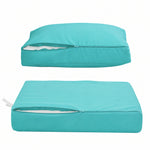 Conjunto de Almofadas para Sala de Jardim 50x60 Azul Caraíbas - Largura 60cm (Assento + Encosto)