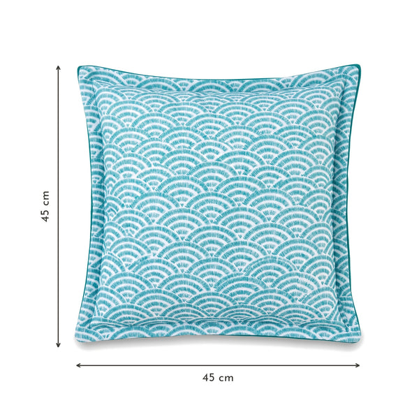 Sierkussen 45x45 motief Groene Waaiers – afmetingen 45 x 45 cm