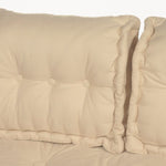 Coussins palette capitonné 120x80x20cm Beige clair - Deco-arts.fr