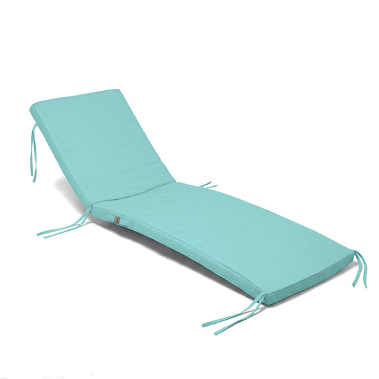 Matelas Bain de Soleil 185x60 Bleu Caraïbes, épaisseur 5 cm