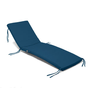 Sun Lounger Cushion 185x60 Petrol Blue - Removable Cover & Waterproof (Lounger)