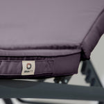 Coussin de bain de soleil gris carbone 185x60cm pour transat, déhoussable et imperméable, de la marque Deco-arts.fr.